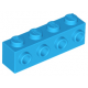 LEGO kocka 1x4 oldalán négy bütyökkel, sötét azúrkék (30414)